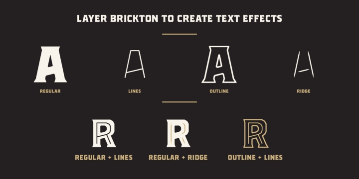 Brickton Banners Font preview